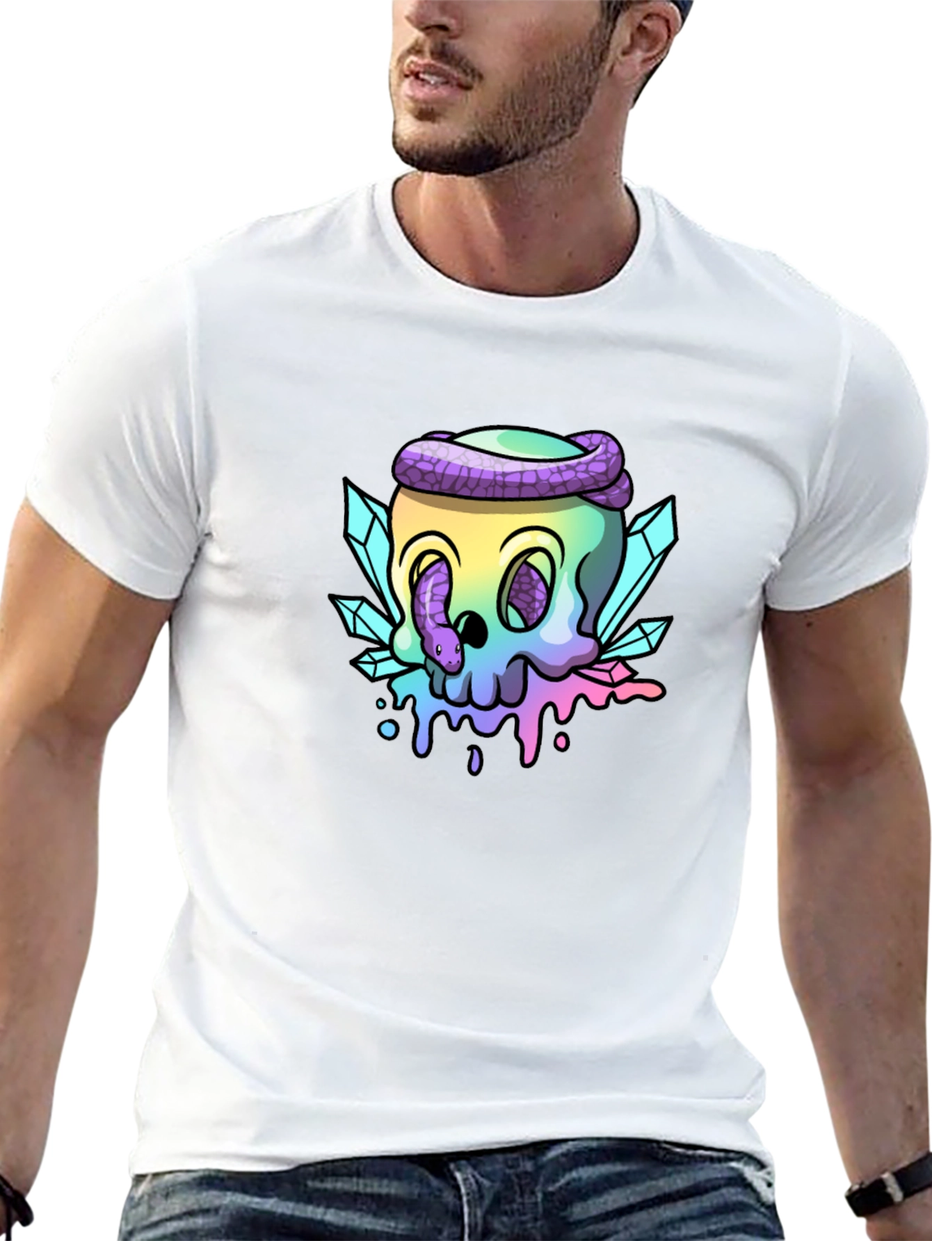 Skull & Snake Graphic Tee