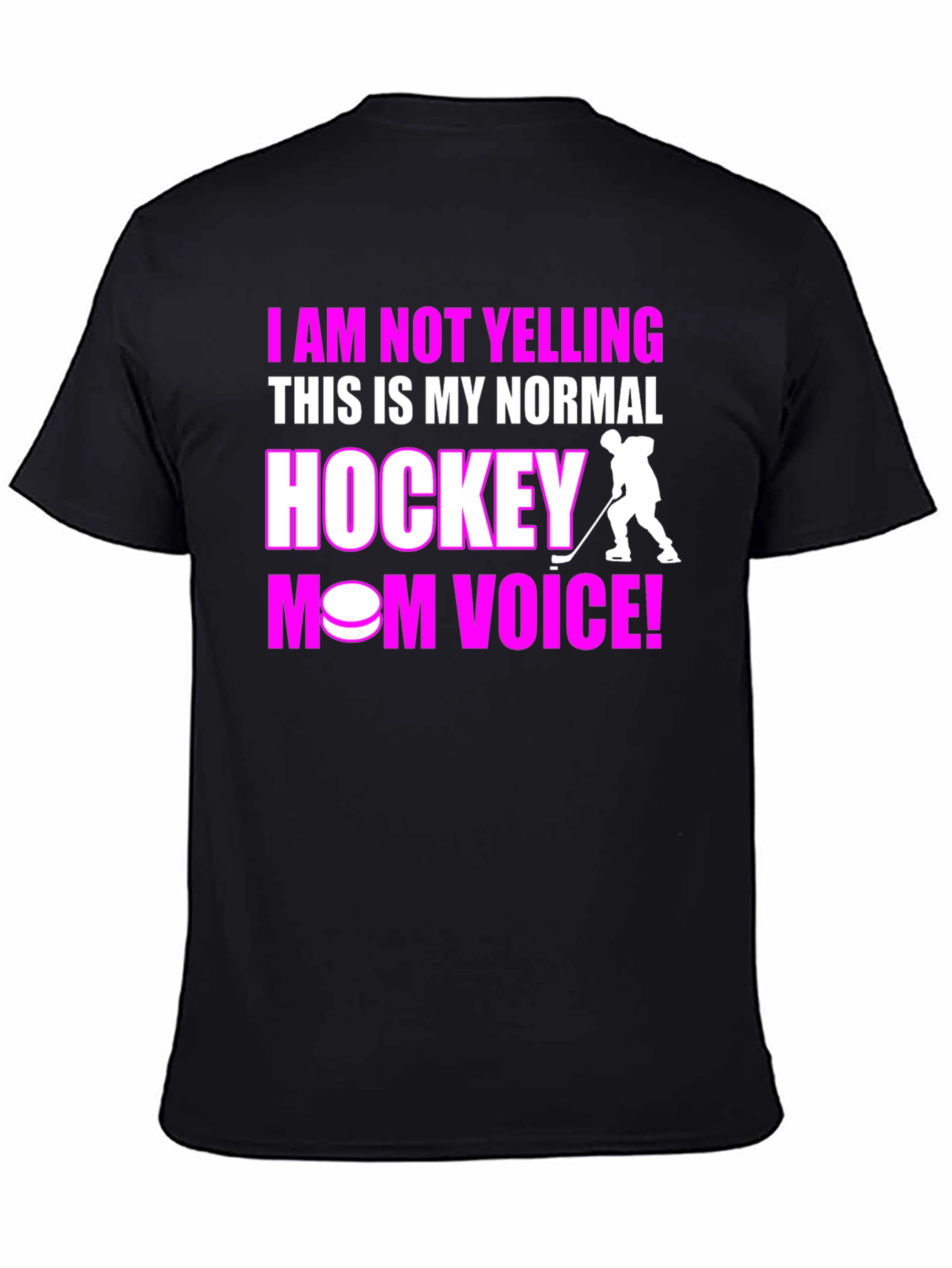 Hockey Mom Voice Graphic T-Shirt