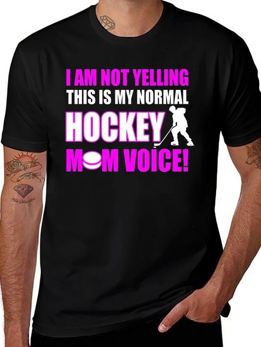 Hockey Mom Voice Graphic T-Shirt