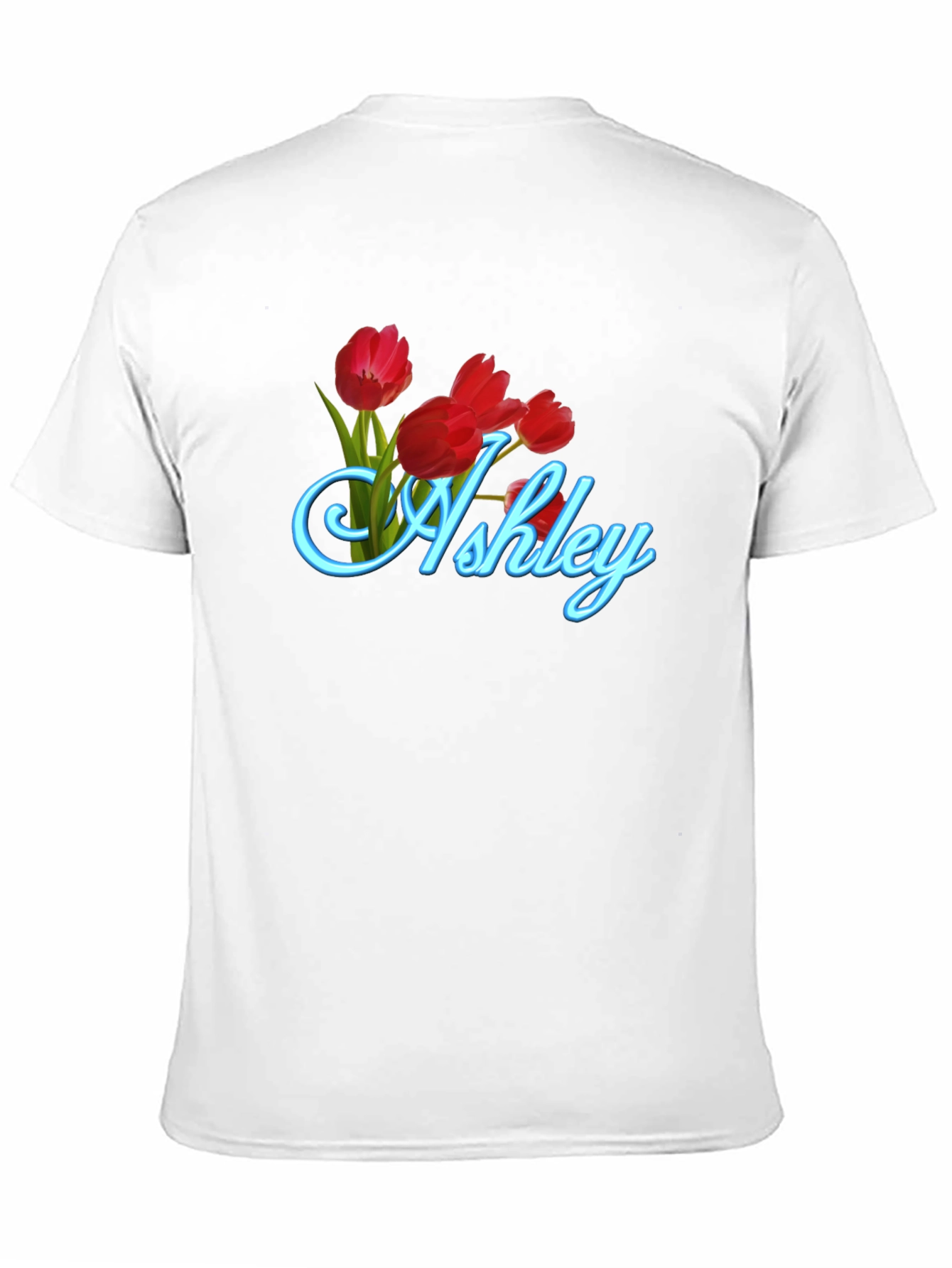 Ashley Floral Tulip Black T-Shirt