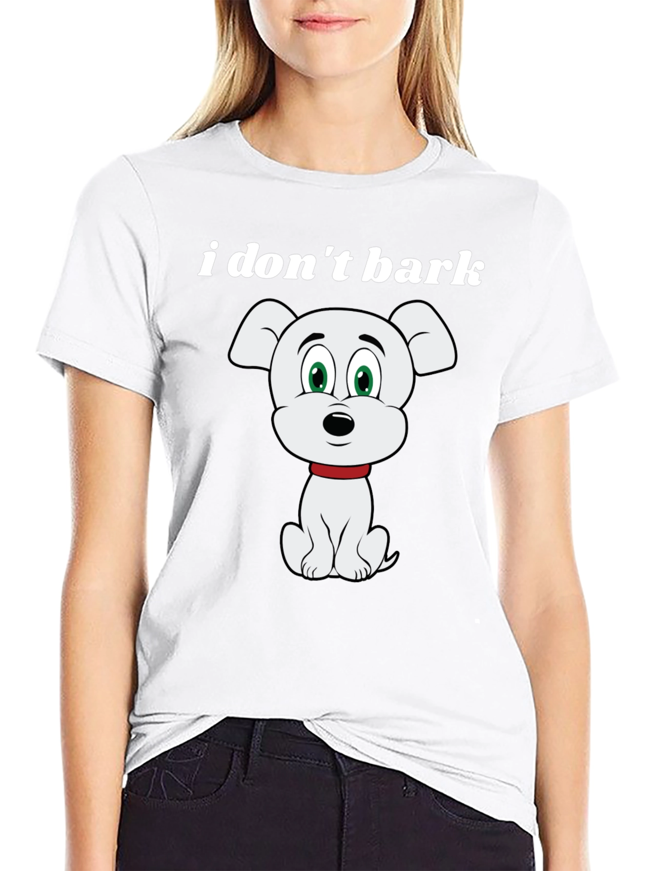 Funny I Dont Bark Dog Graphic T-Shirt