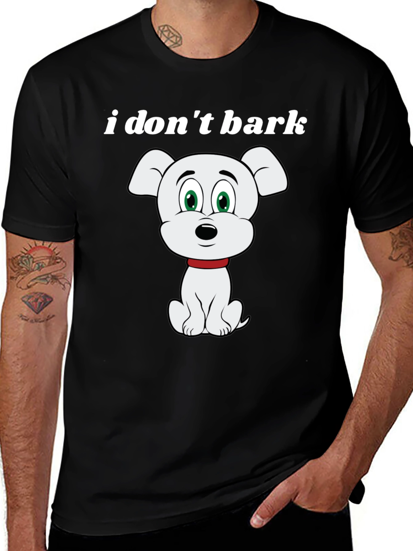 Funny I Dont Bark Dog Graphic T-Shirt