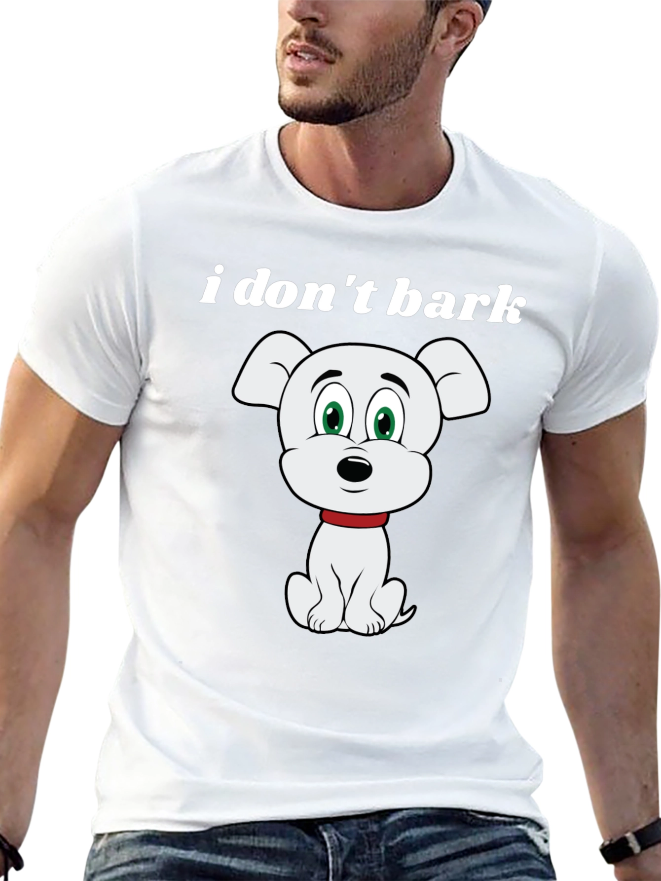 Funny I Dont Bark Dog Graphic T-Shirt