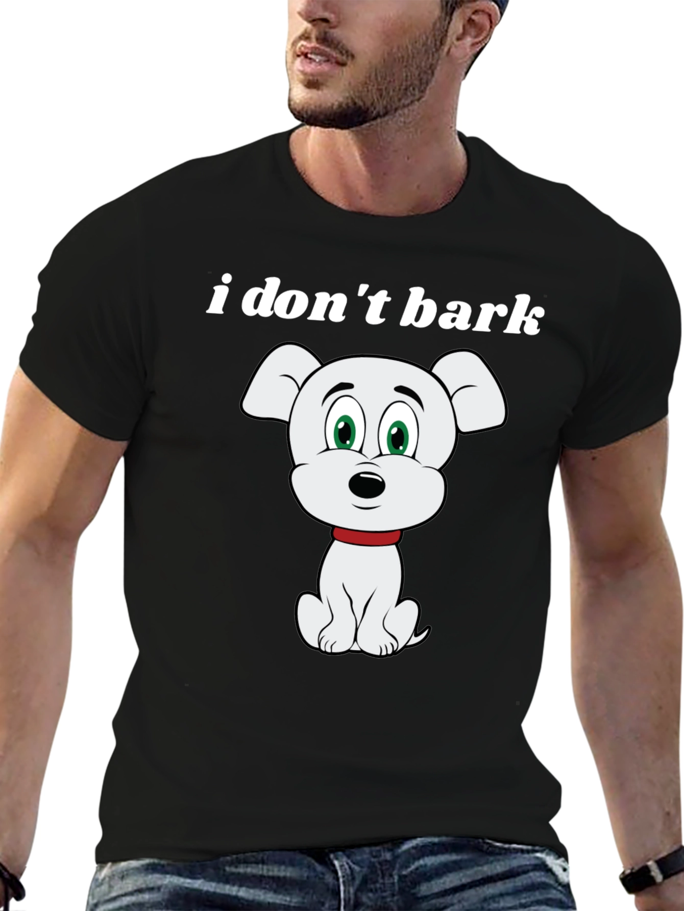 Funny I Dont Bark Dog Graphic T-Shirt