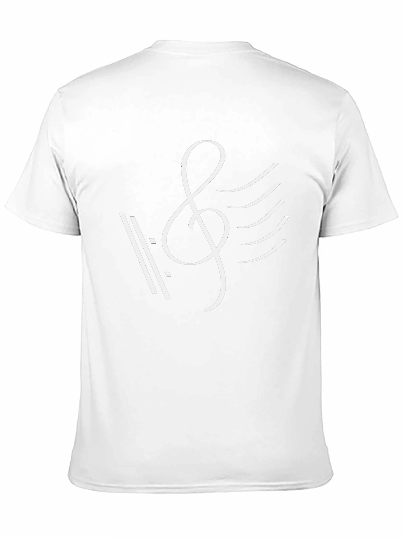 Musical Note Graphic Tee - Black Cotton T-Shirt