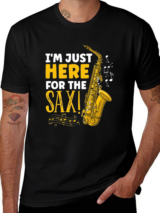 Saxophone Graphic T-Shirt - Music Lover Tee
