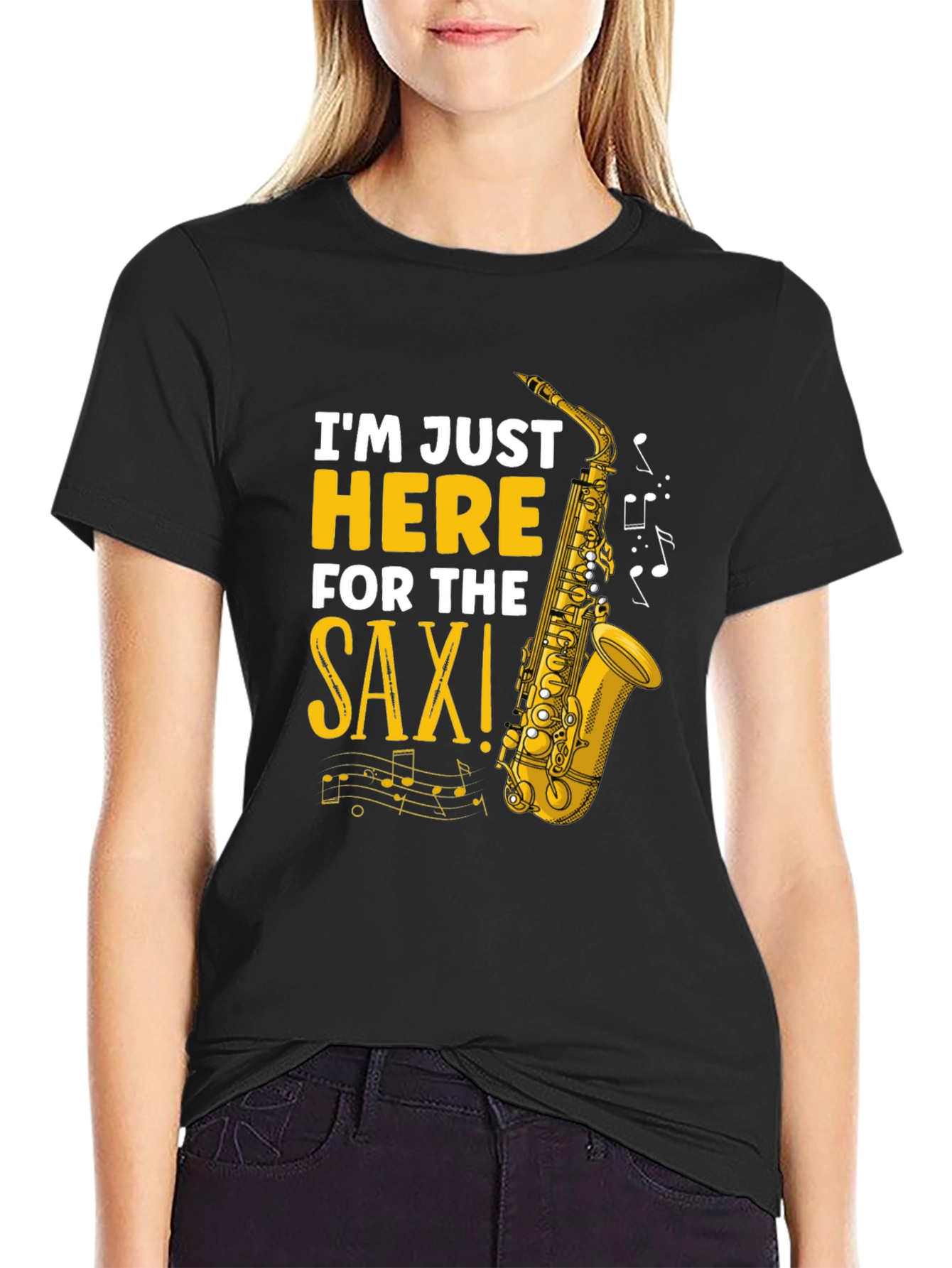 Saxophone Graphic T-Shirt - Music Lover Tee