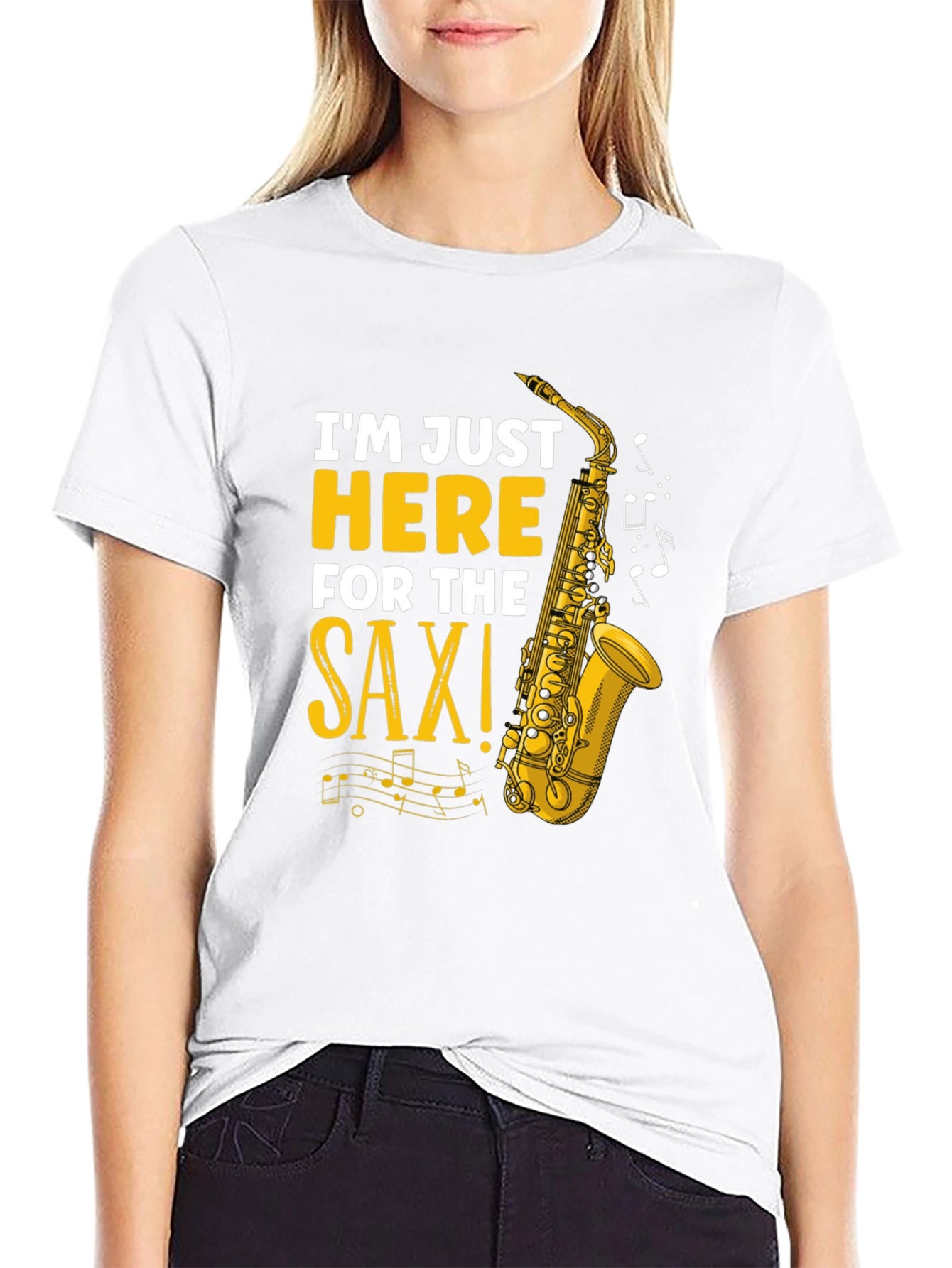 Saxophone Graphic T-Shirt - Music Lover Tee