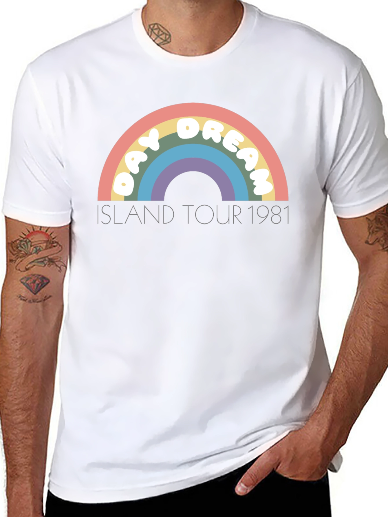 Day Dream Island Tour 1981 Black T-Shirt