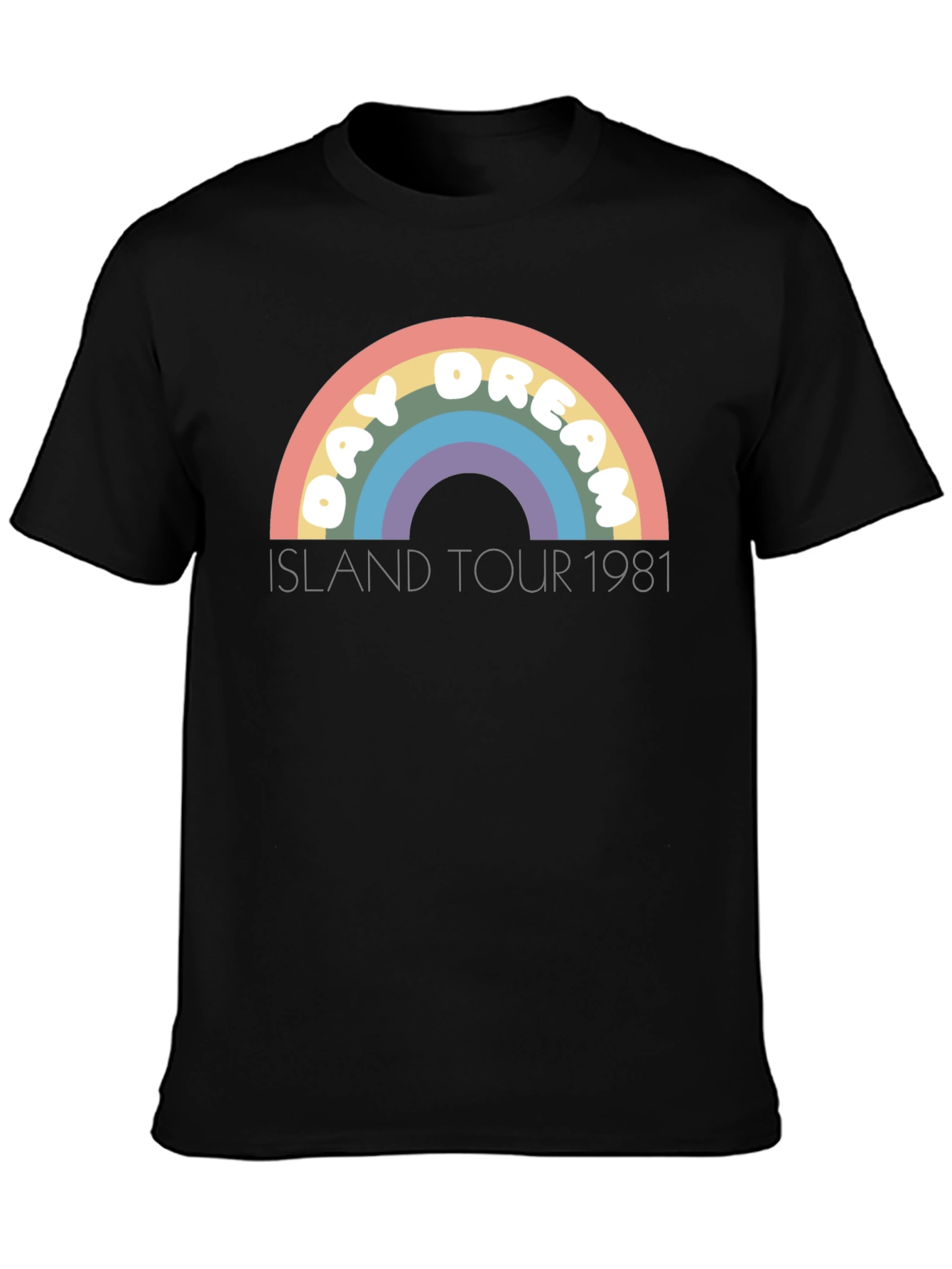 Day Dream Island Tour 1981 Black T-Shirt