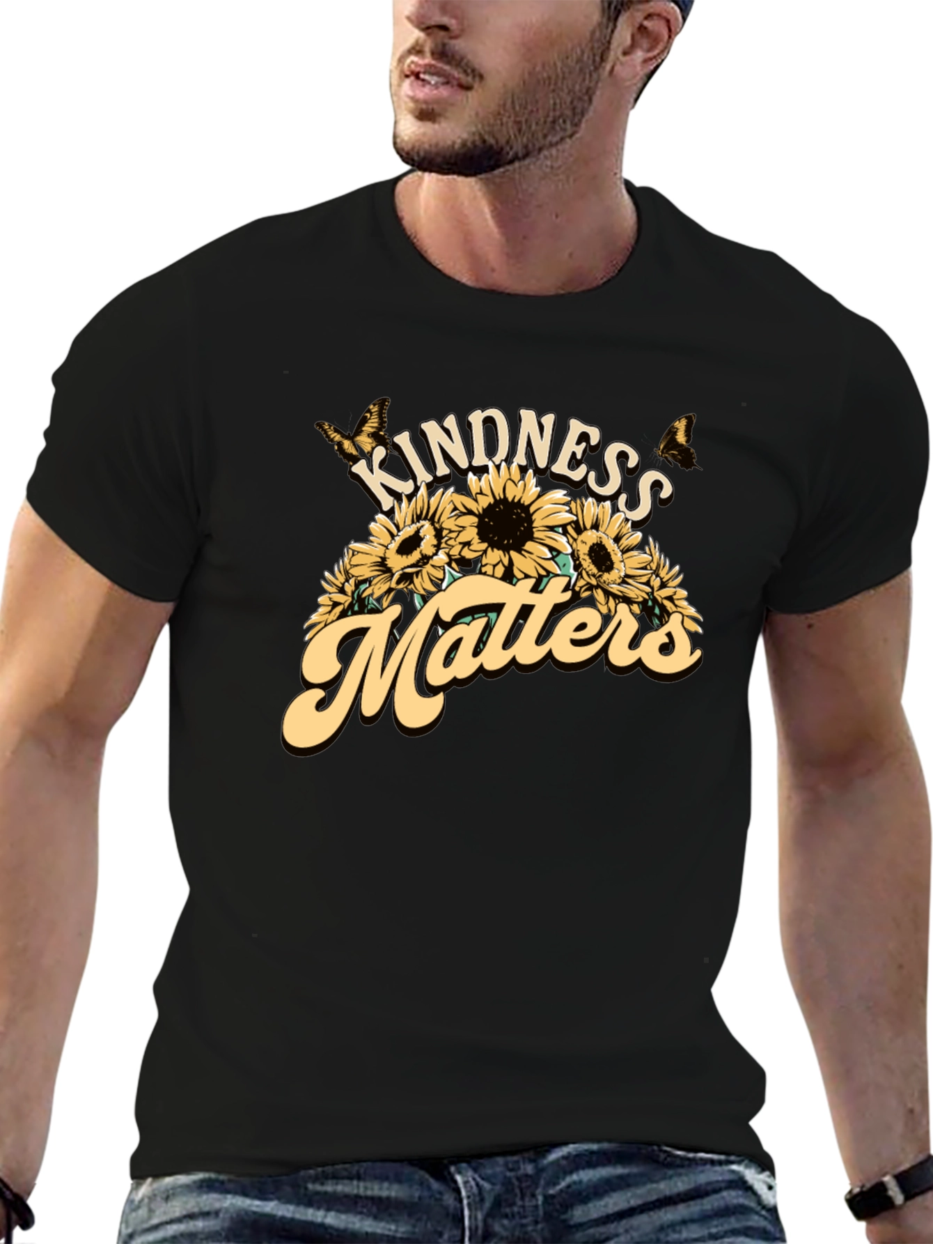 Kindness Matters Sunflower Graphic Tee