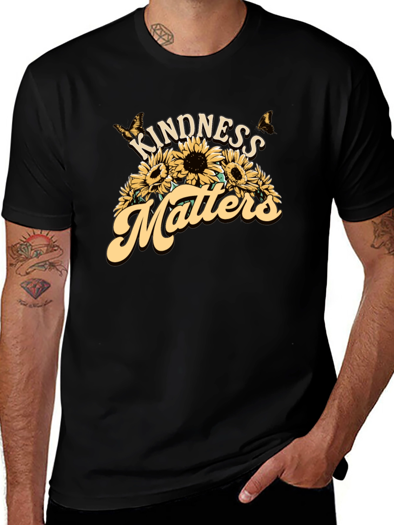 Kindness Matters Sunflower Graphic Tee