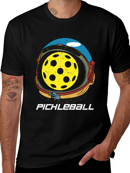 Pickleball Astronaut Helmet Graphic Tee - Unisex