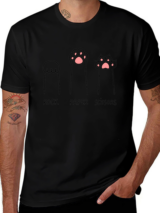 Rock Paper Scissors Cat Paw T-Shirt