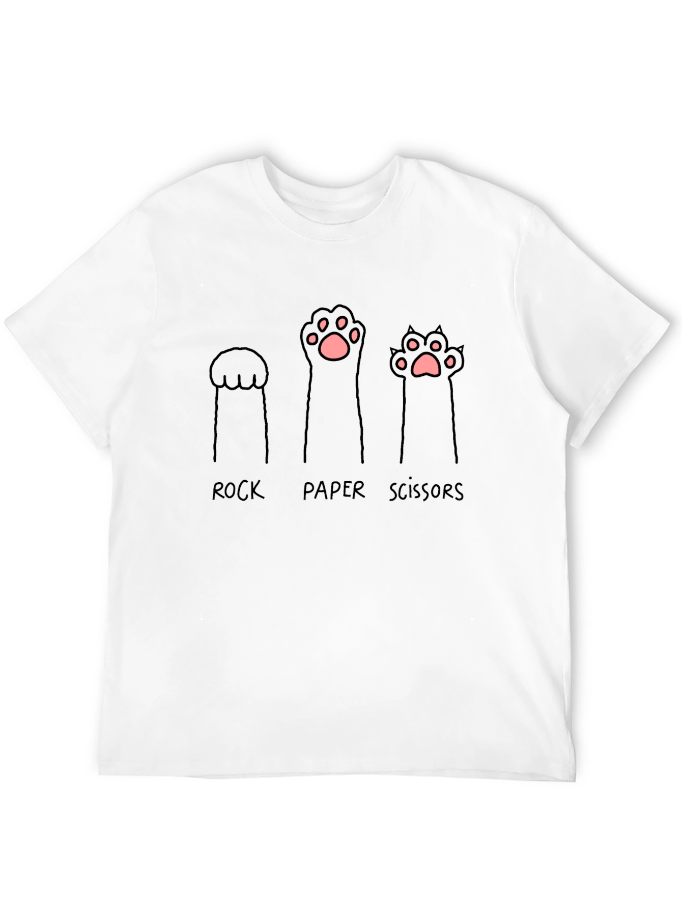 Rock Paper Scissors Cat Paw T-Shirt