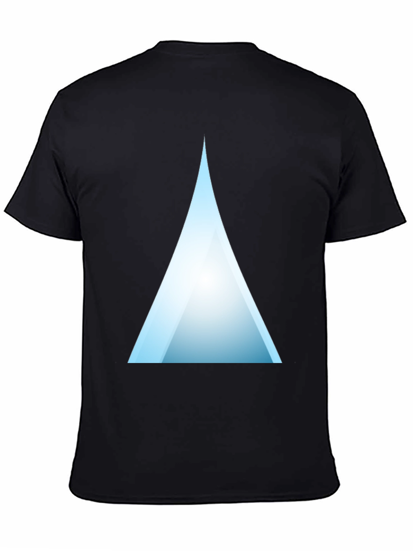 Modern Triangle Graphic T-Shirt - Black