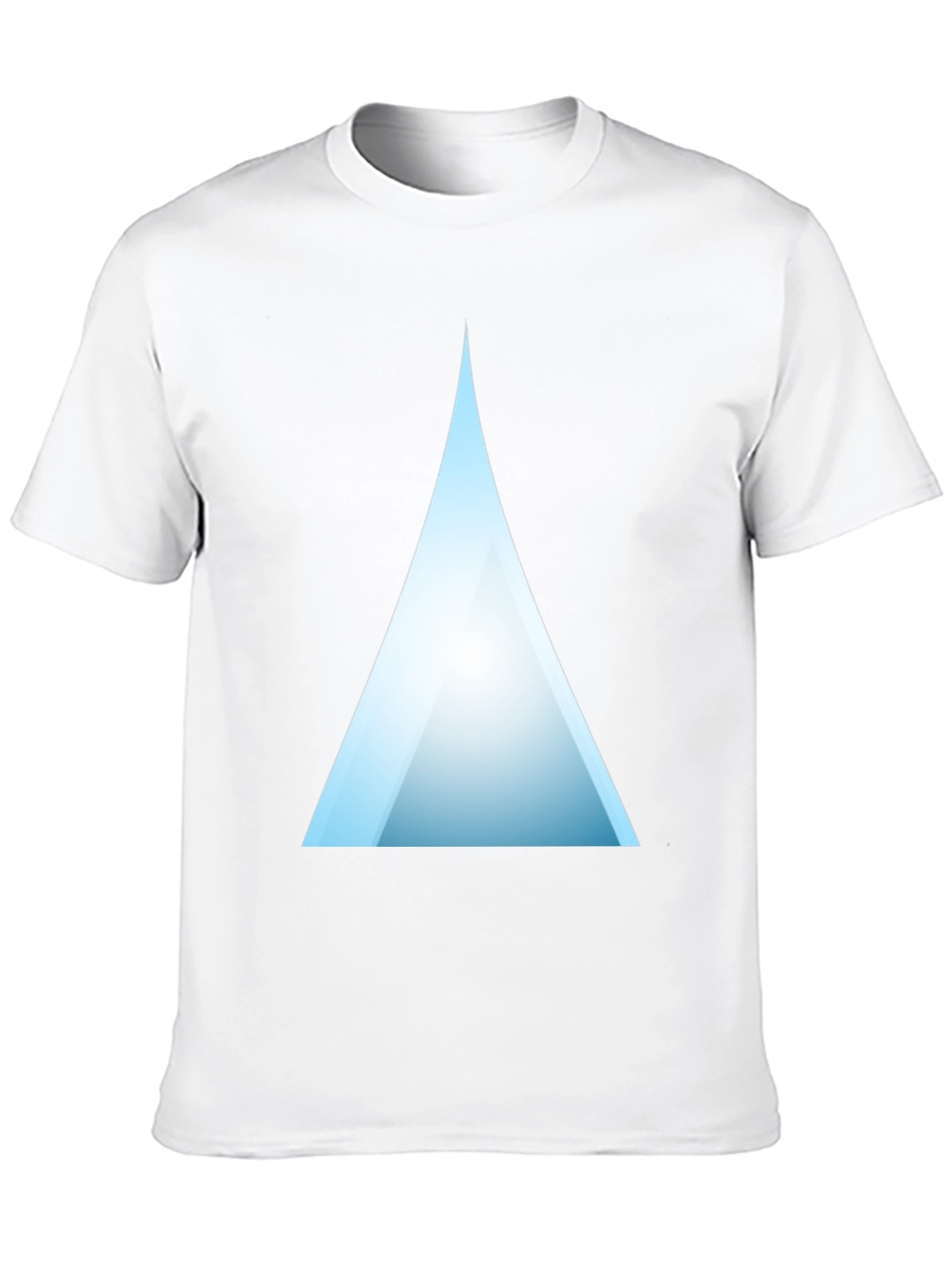 Modern Triangle Graphic T-Shirt - Black