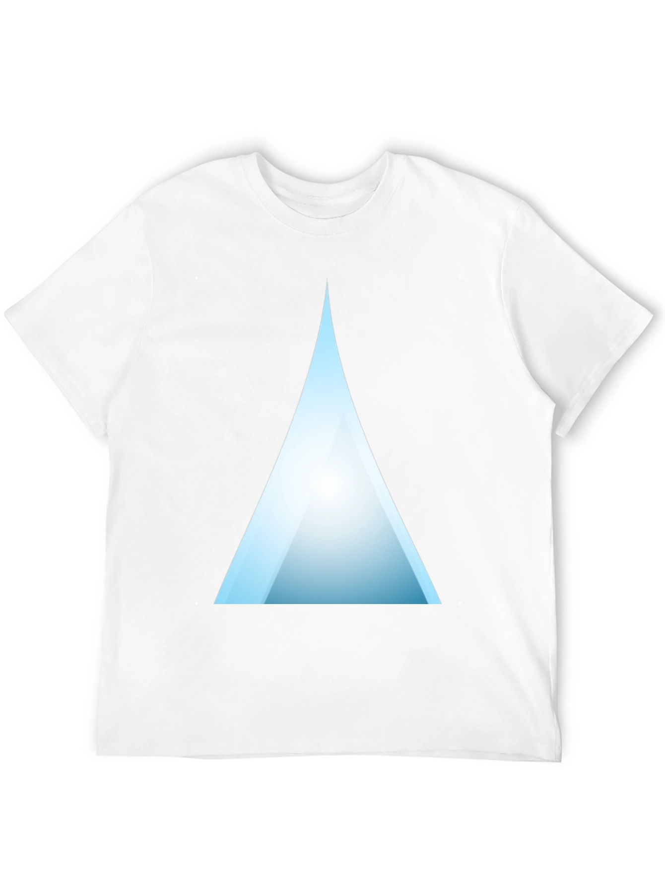 Modern Triangle Graphic T-Shirt - Black