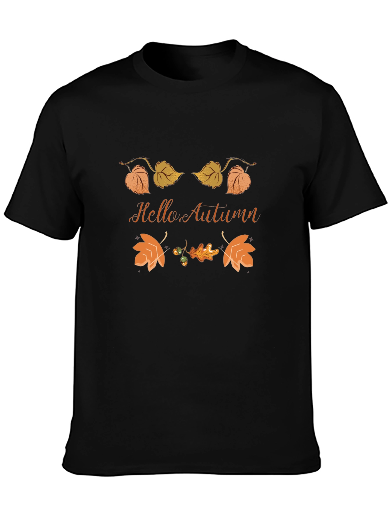 Hello Autumn Graphic Tee - Fall Season T-Shirt
