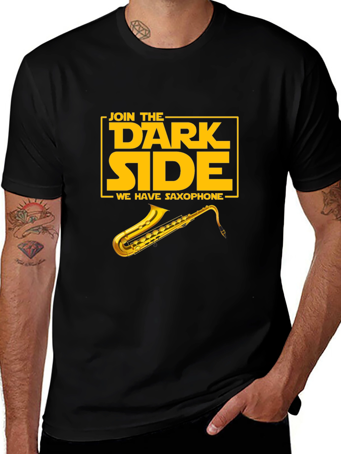 Join the Dark Side Saxophone Graphic T-Shirt
