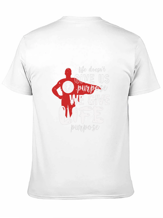 Life Purpose Graphic T-Shirt - Black