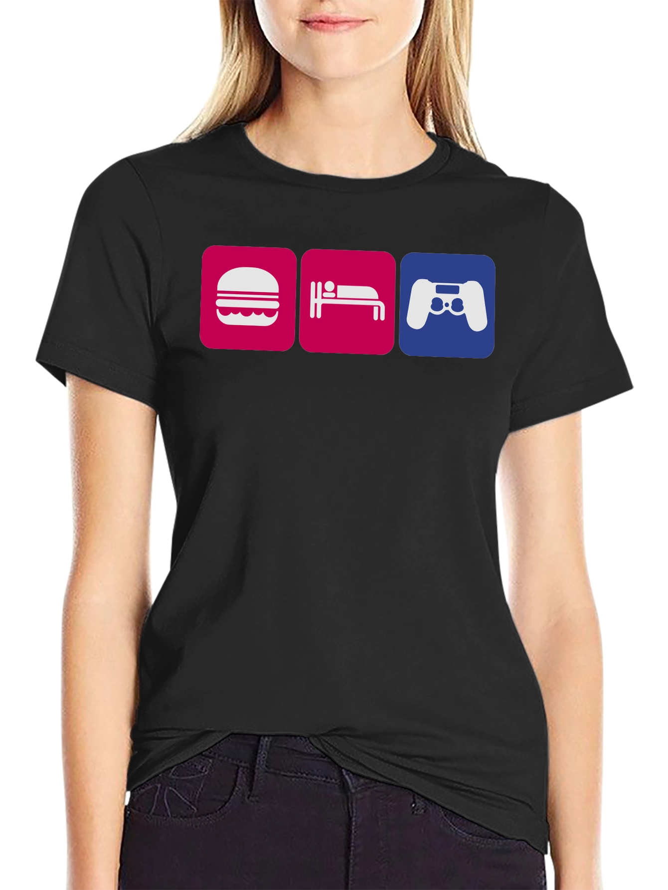 Eat Sleep Game T-Shirt - Gamer Lifestyle Tee