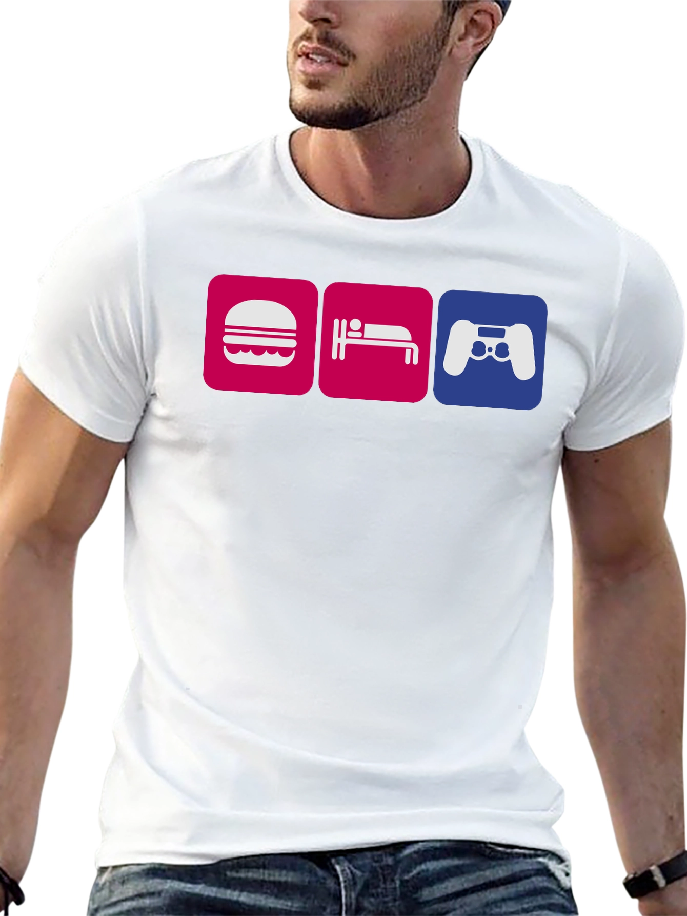 Eat Sleep Game T-Shirt - Gamer Lifestyle Tee