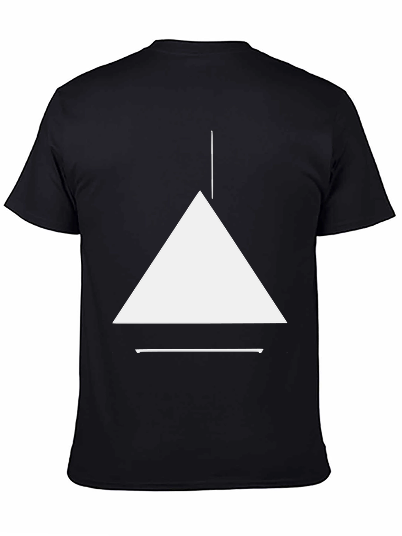 Minimalist Geometric Black T-Shirt