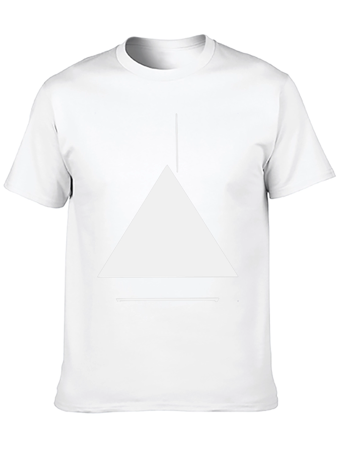 Minimalist Geometric Black T-Shirt
