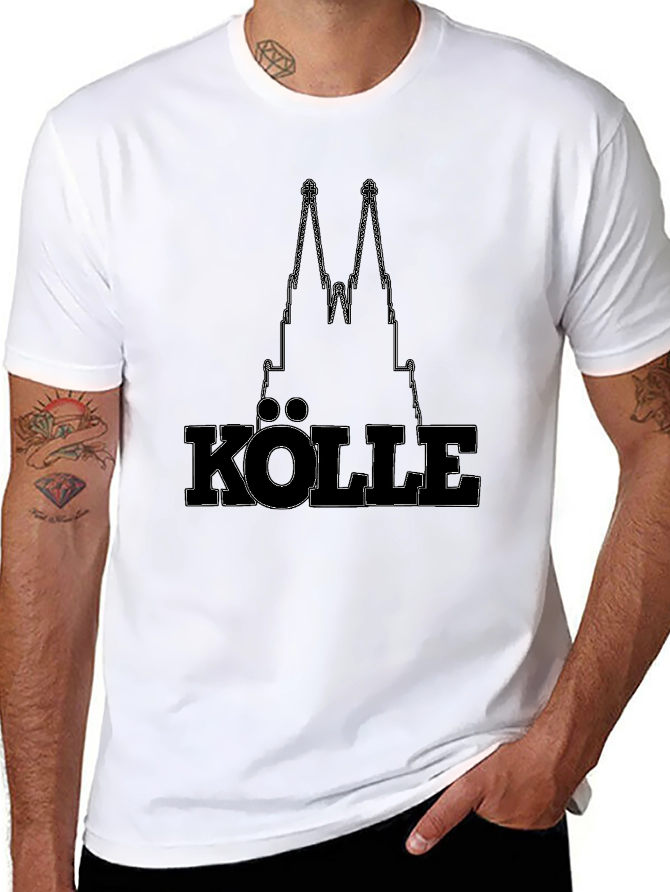 Köln Cathedral T-Shirt - Black
