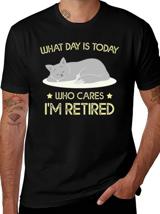 Retired Cat Graphic T-Shirt