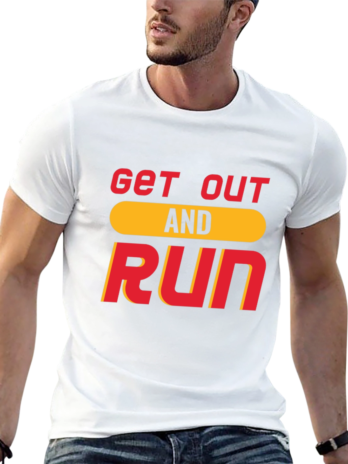 Get Out And Run T-Shirt Black