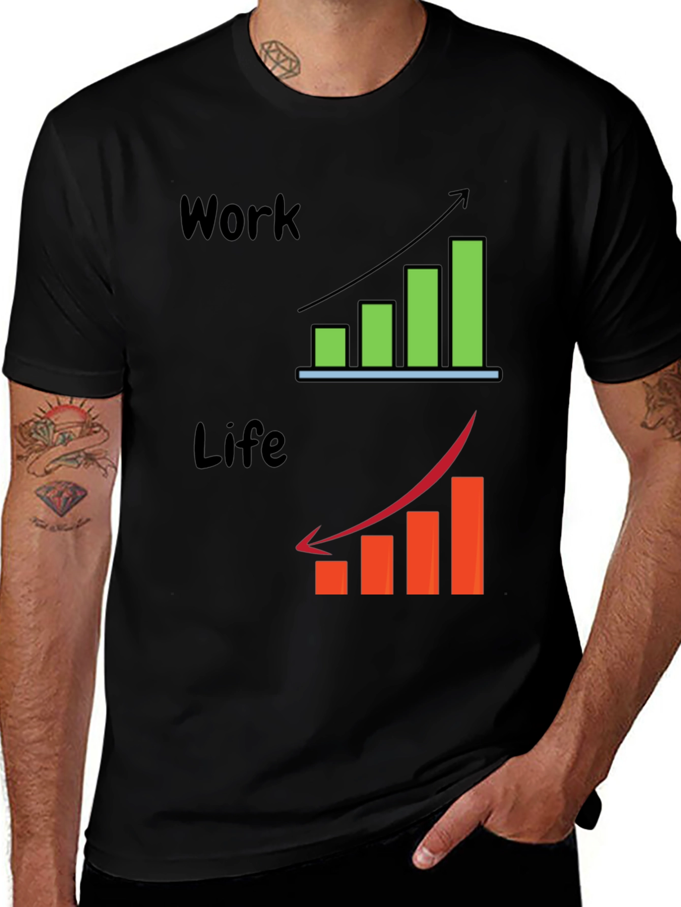 Work Life Balance Graphic T-Shirt