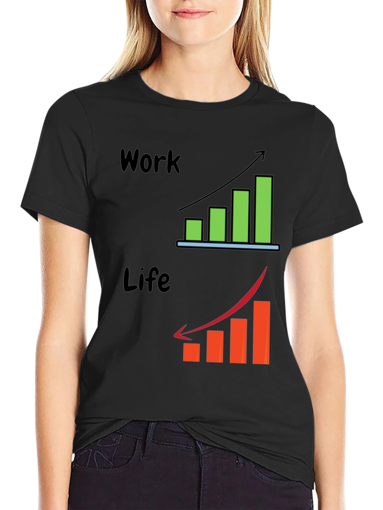 Work Life Balance Graphic T-Shirt