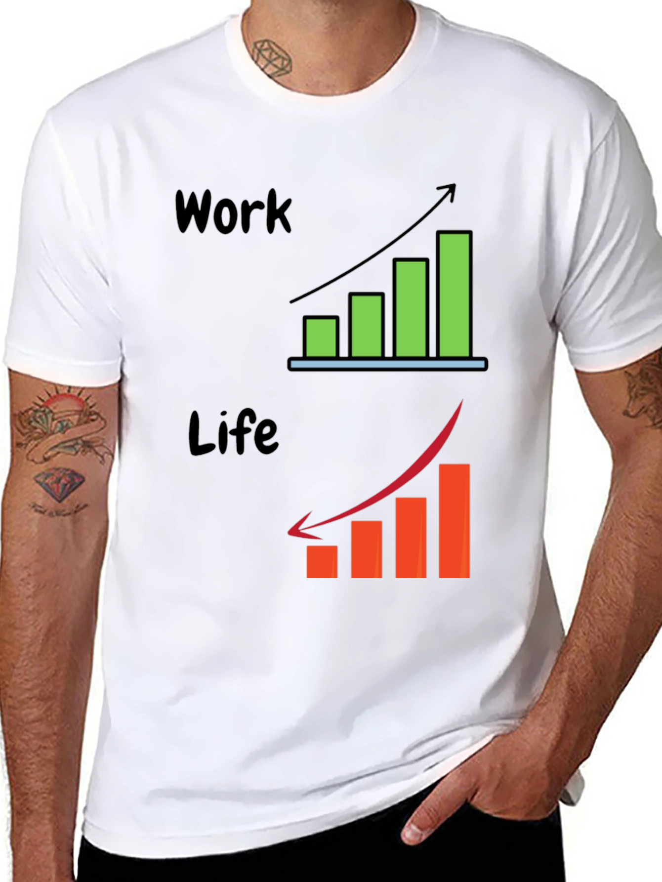 Work Life Balance Graphic T-Shirt