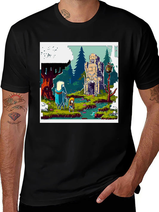Pixel Art Adventure Tee - Retro Gaming Style