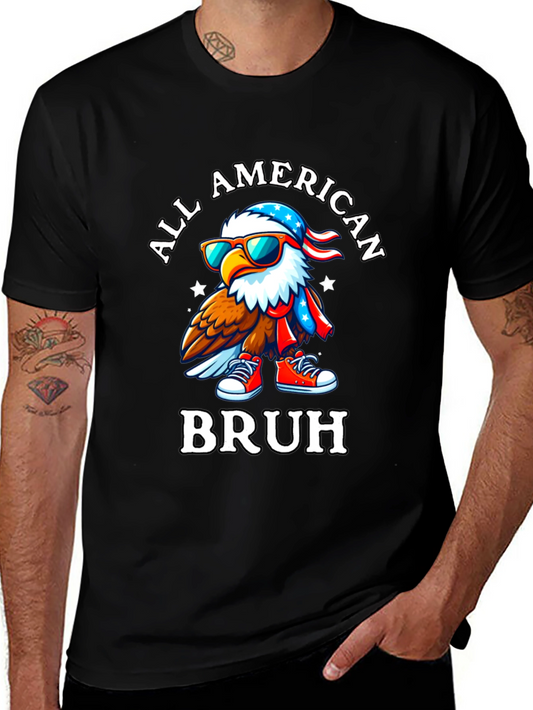 All American Bruh Graphic T-Shirt