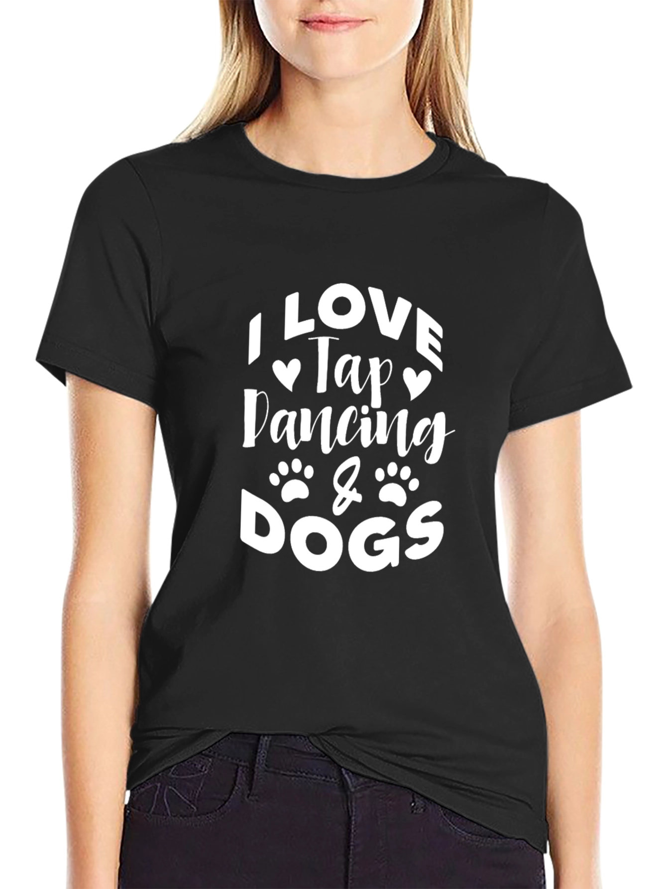 I Love Tap Dancing & Dogs Graphic T-Shirt