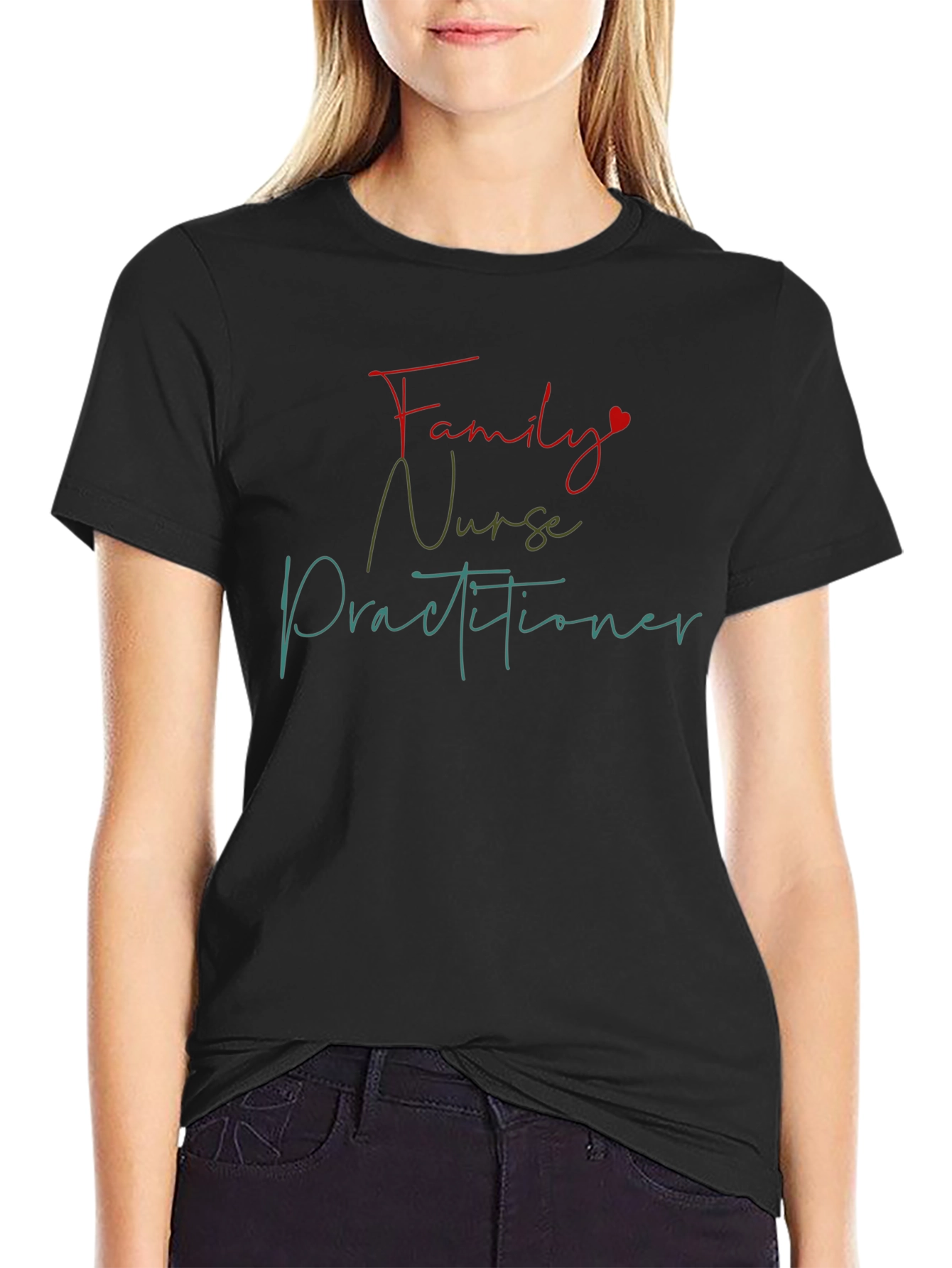 Family Nurse Practitioner T-Shirt - Black