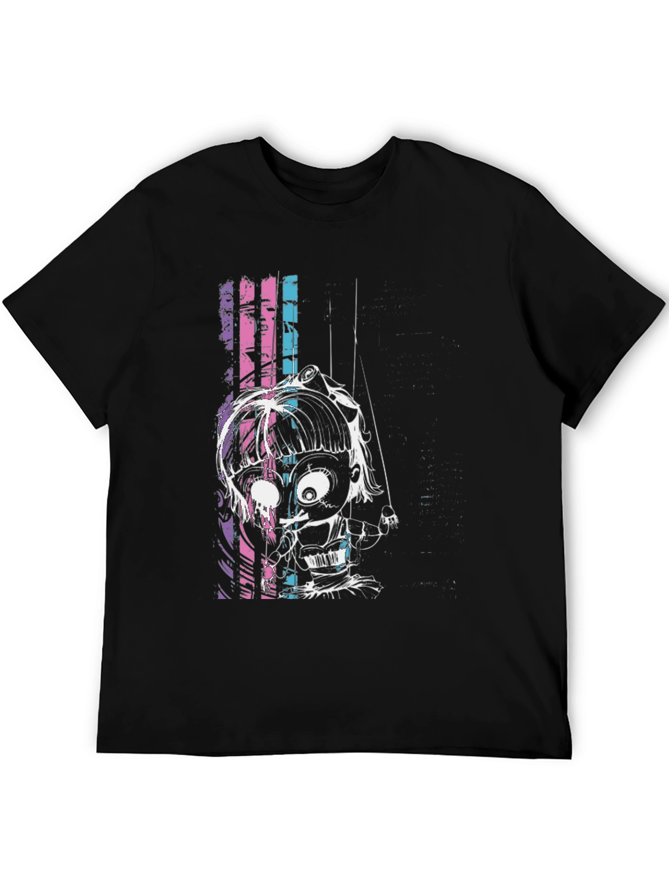 Creepy Puppet Graphic Tee - Unique Design