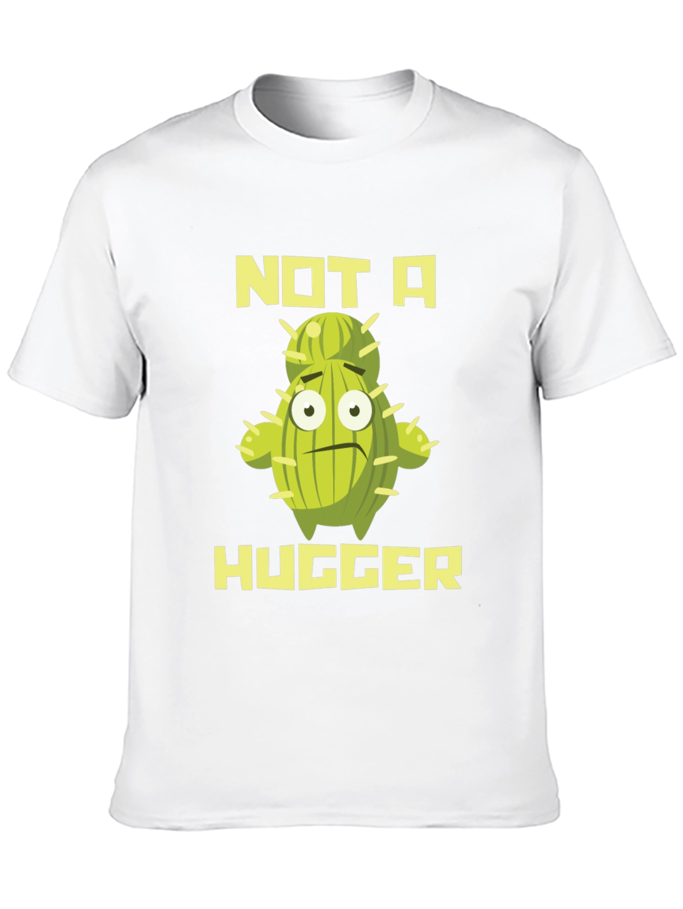 Not A Hugger Cactus Graphic T-Shirt