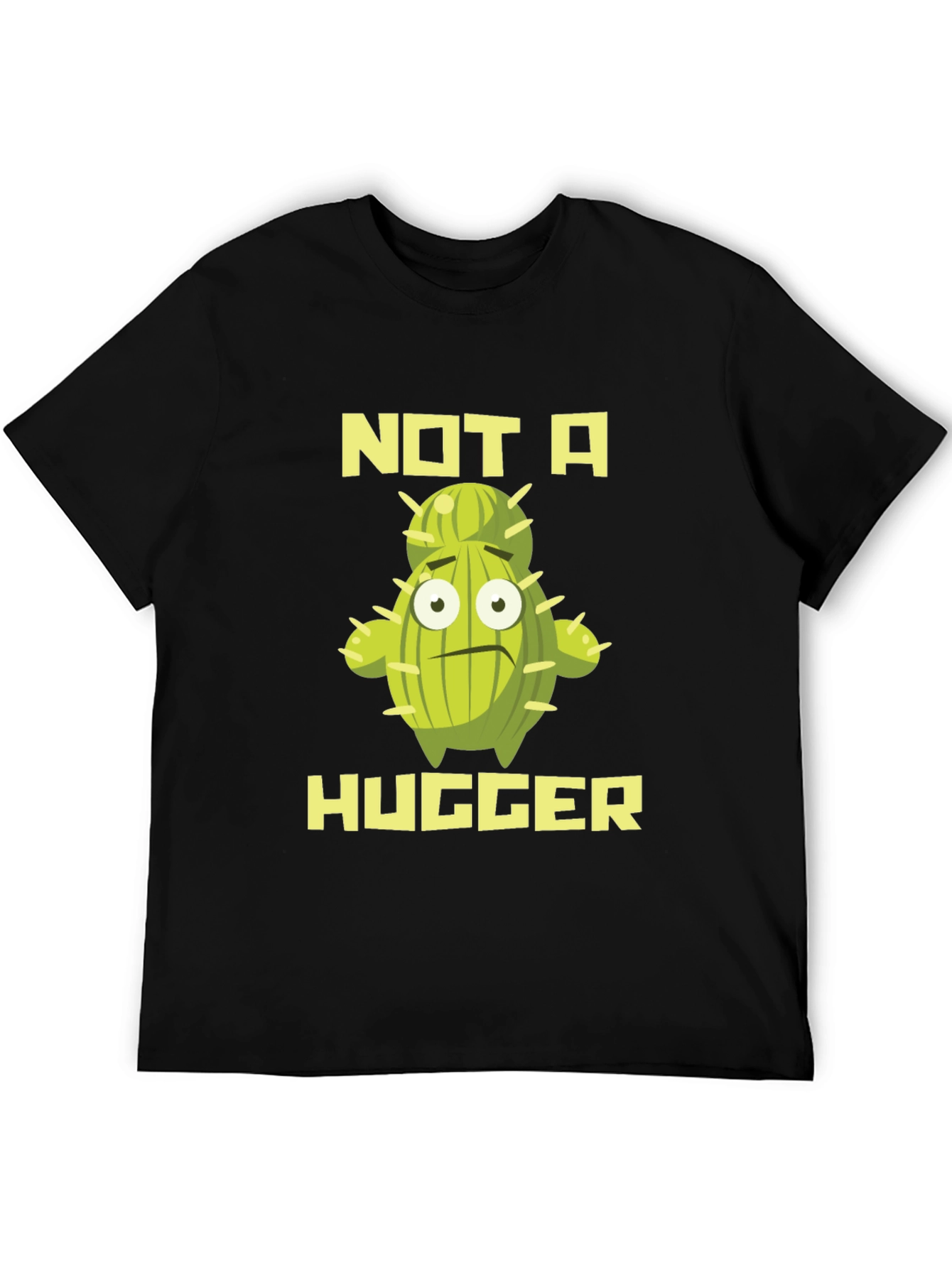 Not A Hugger Cactus Graphic T-Shirt