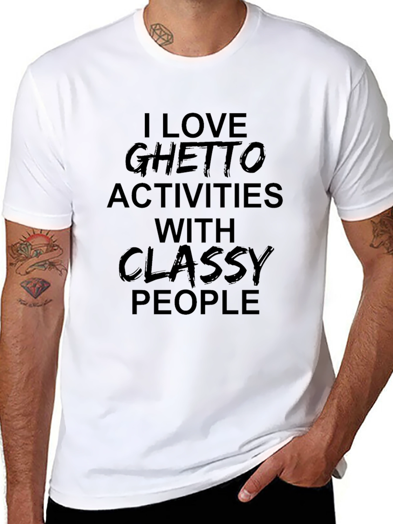 Ghetto Activities T-Shirt - Classy People Tee