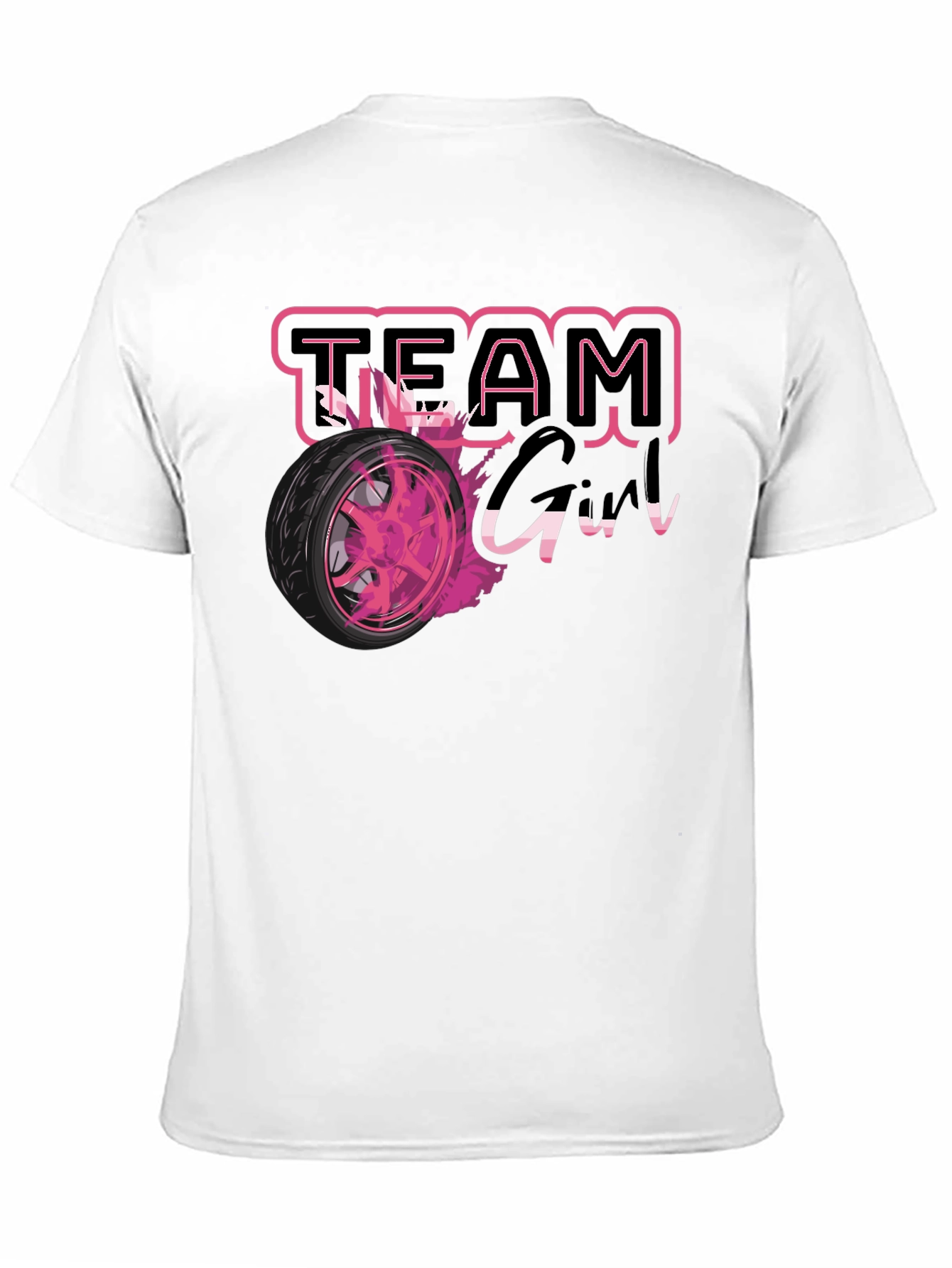 Team Girl Race Car T-Shirt