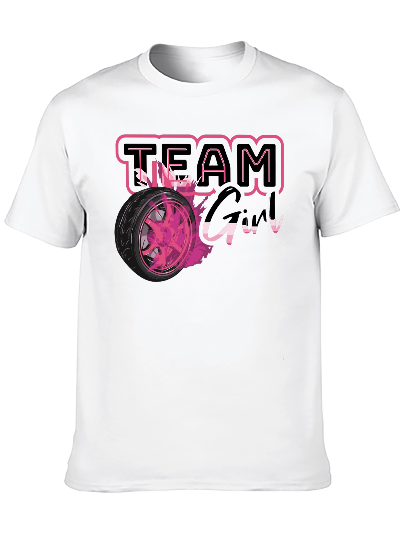 Team Girl Race Car T-Shirt