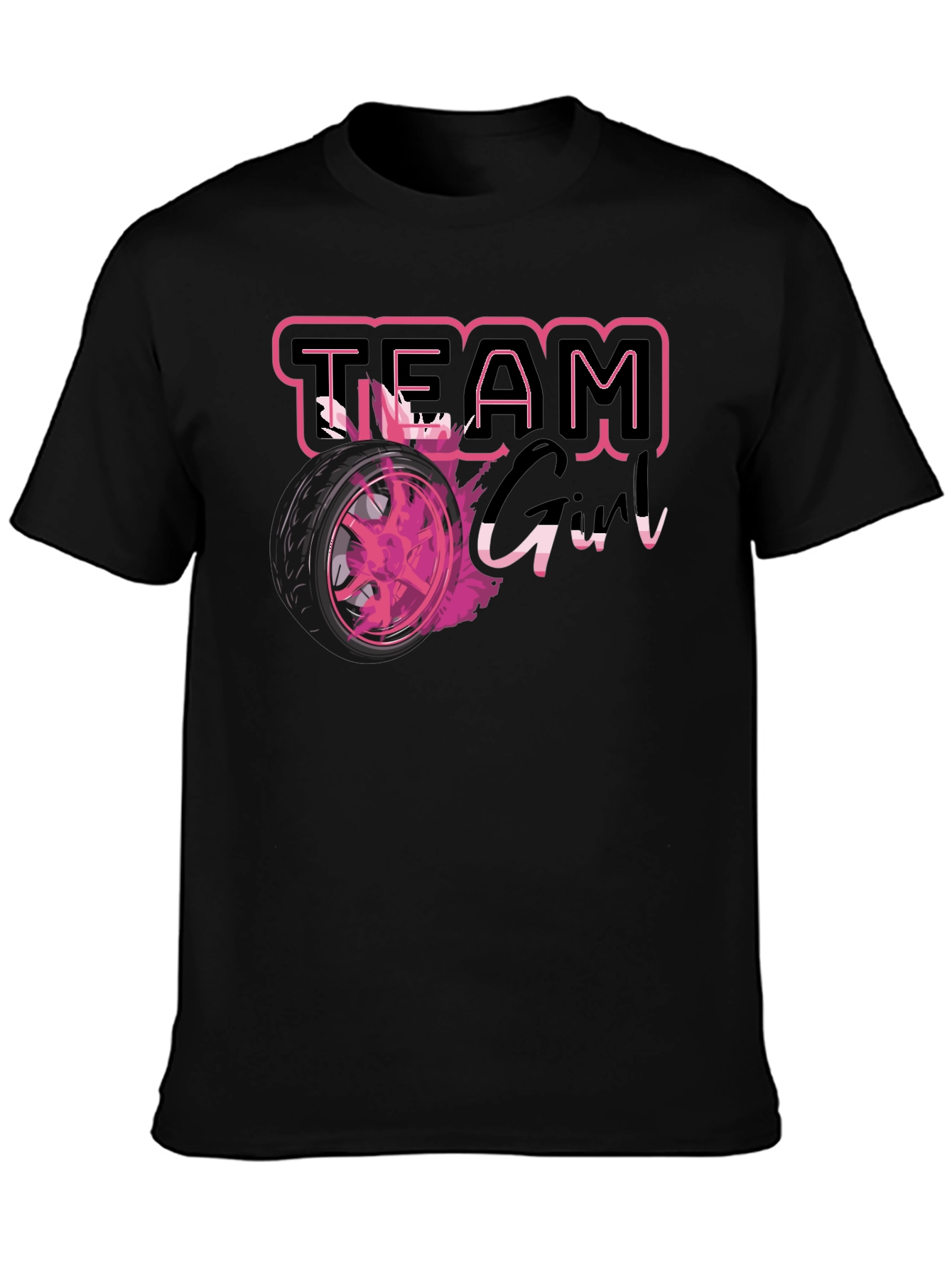 Team Girl Race Car T-Shirt