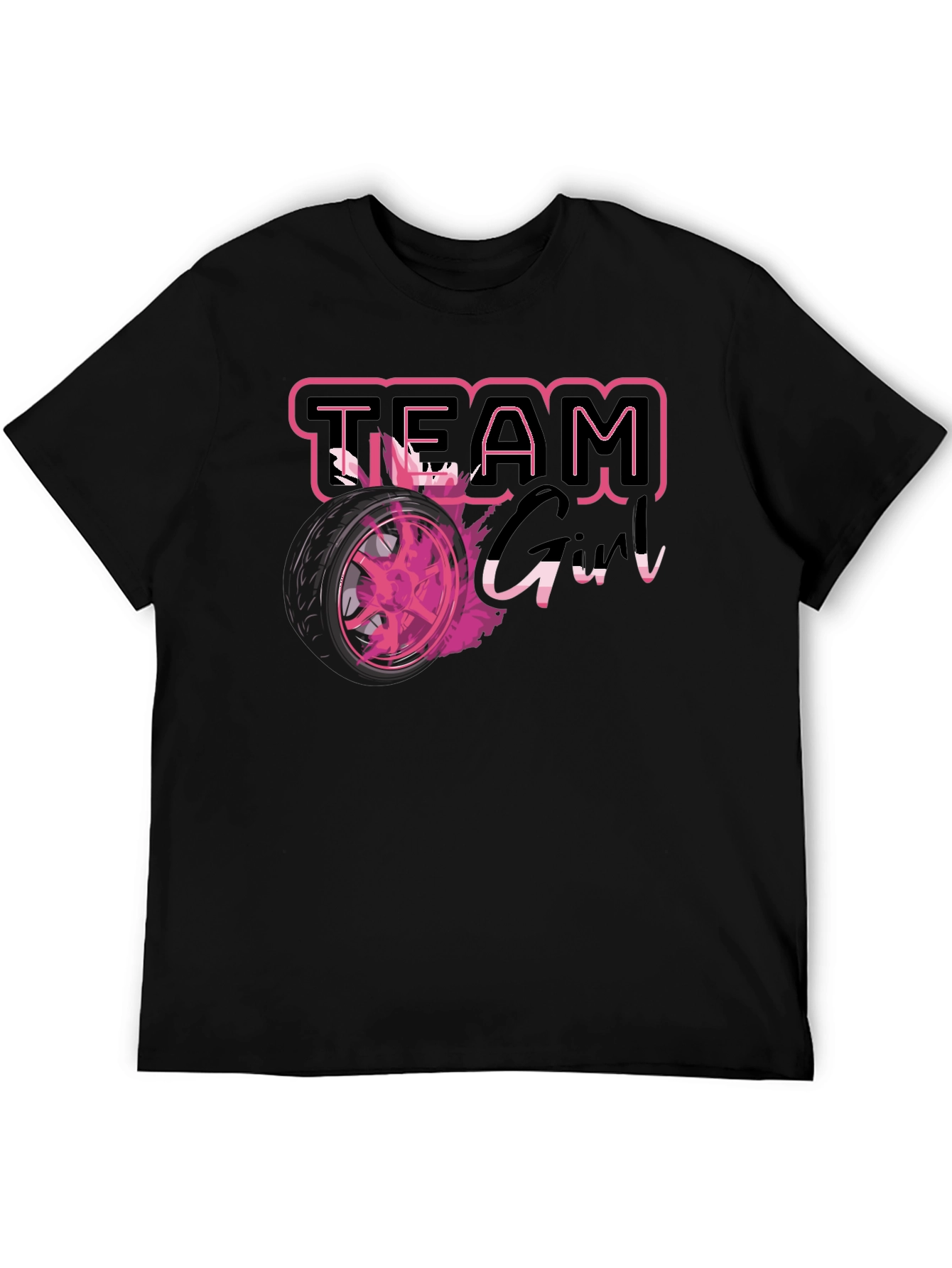 Team Girl Race Car T-Shirt