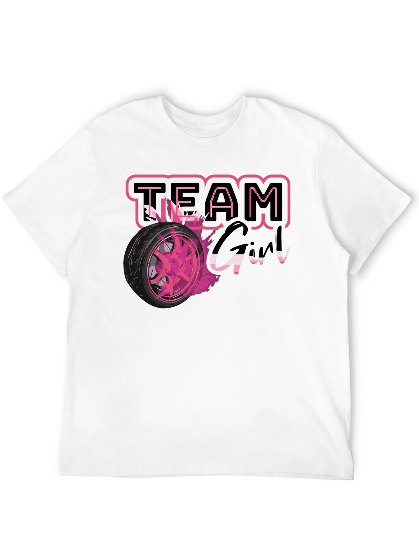Team Girl Race Car T-Shirt