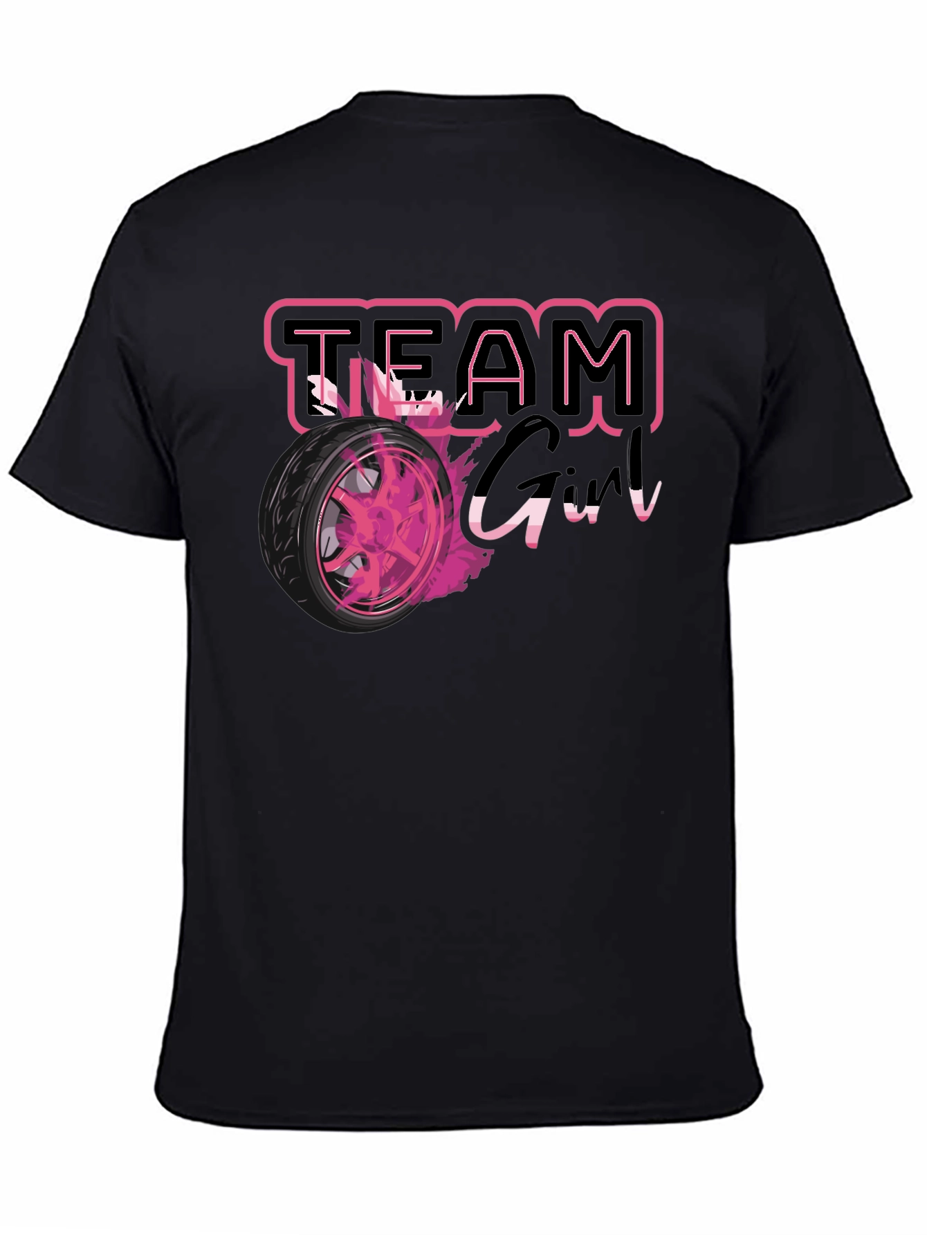Team Girl Race Car T-Shirt