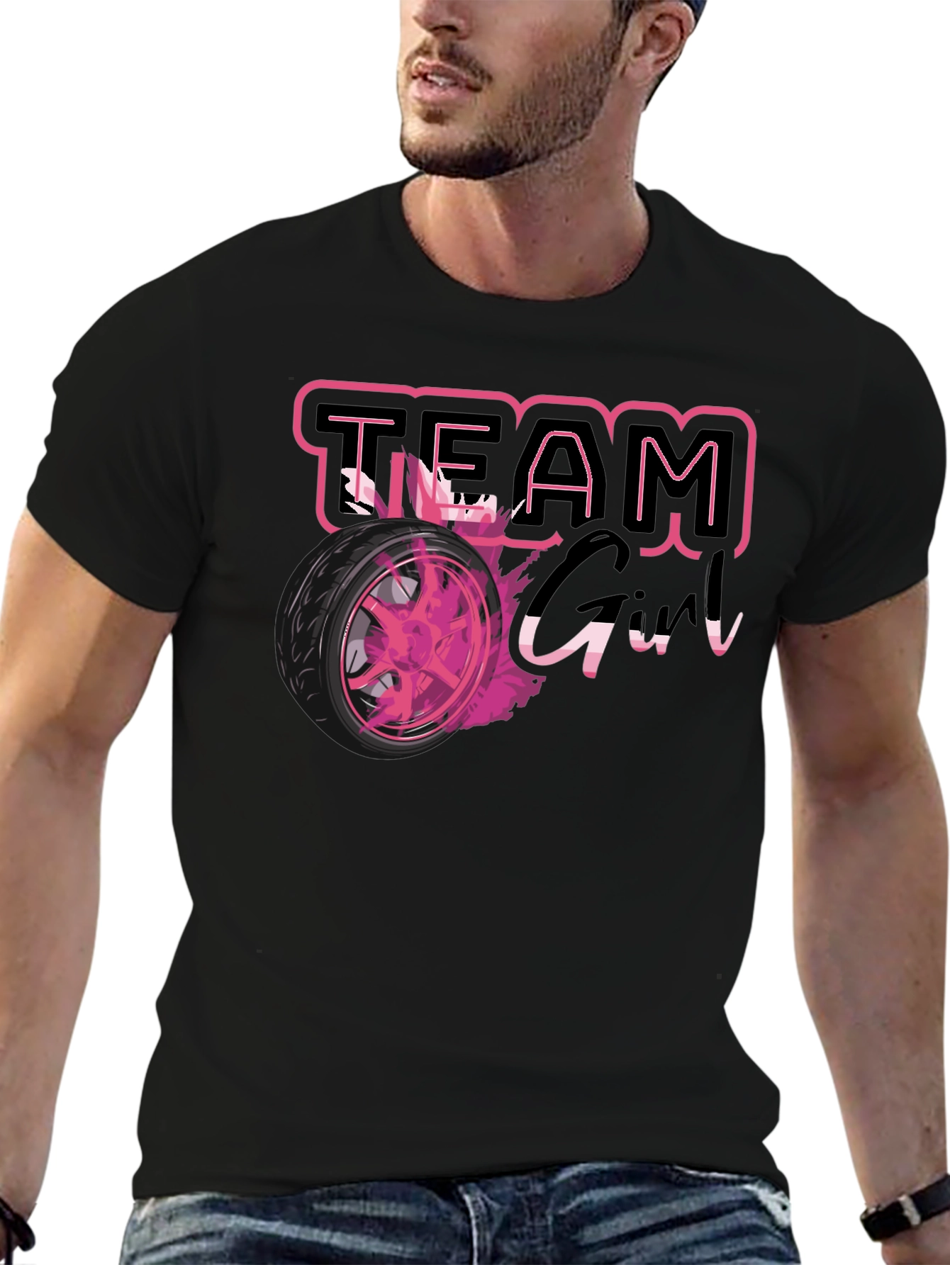 Team Girl Race Car T-Shirt